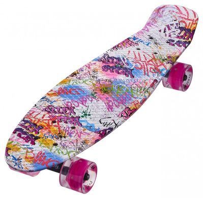 Скейт Penny Maraton Longboard 27 Чорно-білий