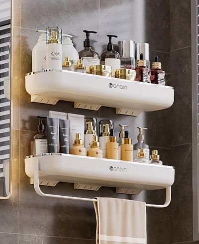Органайзер в ванную полка+вешалка TOWEL BAR LY-840