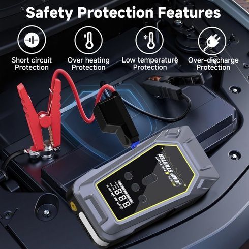 Пускозарядное устройство K5 с компрессором 150 PSI, Power Bank и LED-фонарем