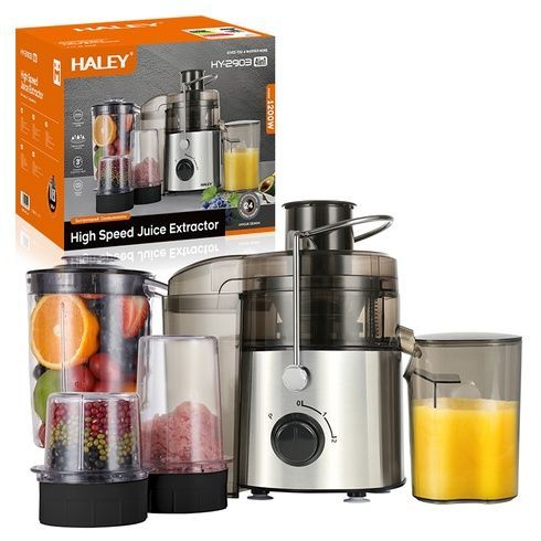 Многофункциональный комбайн HALEY 4в1 1200 Вт 550 мл / Соковыжималка, измельчитель, блендер, кофемолка  HY-2903