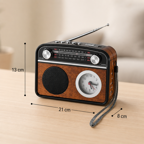Радиоприемник PR-1002BT / Радиоприемник с часами и Bluetooth