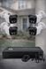 Комплект відеоспостереження DVR KIT UCAM 4 камери з реєстратором / Комплект вуличних камер з вологозахистом