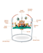 Детский игровой центр Fisher-Price Jumperoo с подсветкой и звуком / Развивающий игровой джемпер Зеленый