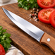 Нож с деревянной ручкой 7" 178мм / Нож с металлическими заклепками