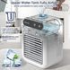 Портативный настольный  кондиционер, воздухоохладитель 2 скорости / Мини-кондиционер с увлажнителем 25 Вт