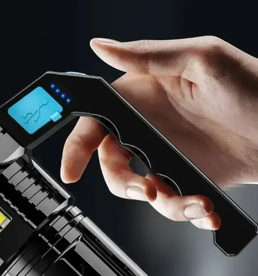 Ліхтарик Multi Fuction Portable Lamp водонепроникний. Світлодіодний ручний ліхтар із зарядкою від USB, Черный
