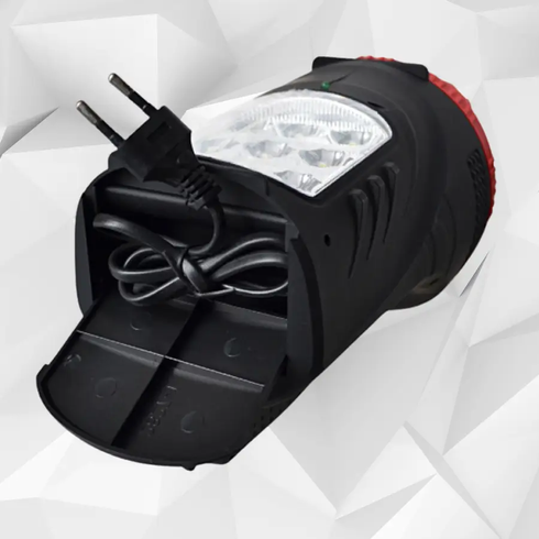 Фонарь-прожектор аккумуляторный Wimpex WX-2827 ручной светодиодный 5W + 9 LED