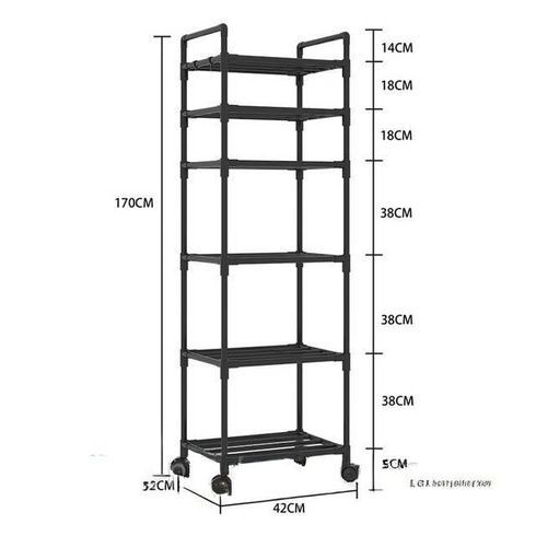 Полиця етажерка TVT-02 6 ярусів 170х42х32см