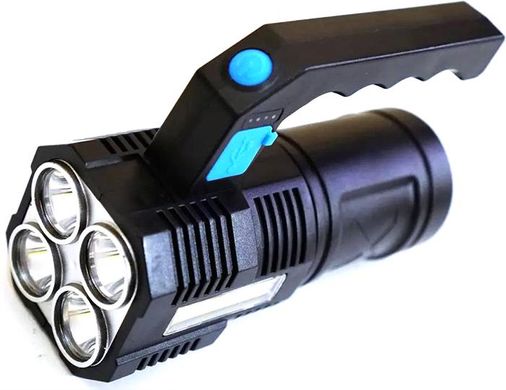 Ліхтарик Multi Fuction Portable Lamp водонепроникний. Світлодіодний ручний ліхтар із зарядкою від USB, Черный