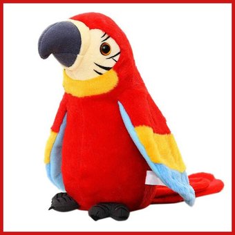 Інтерактивна іграшка електронний папуга Parrot Talking, Червоний