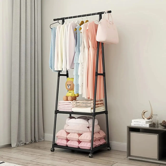 Универсальная прочная напольная передвижная стойка вешалка для одежды Coat Rack