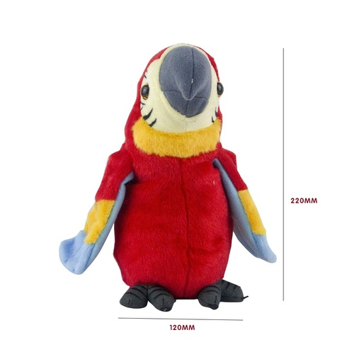 Інтерактивна іграшка електронний папуга Parrot Talking, Червоний