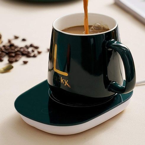 Скол на подставке  Чашка на USB-підставці з підігрівом Stenson YG01317 L 400мл, Красный