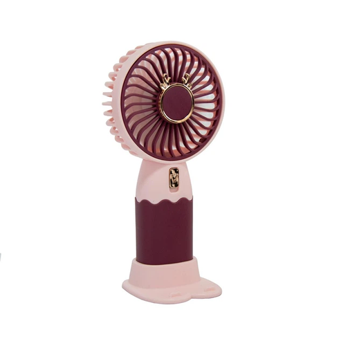 Вентилятор портативний ZB088A Mini Fan / Ручний вентилятор з акумулятором / Настільний портативний вентилятор