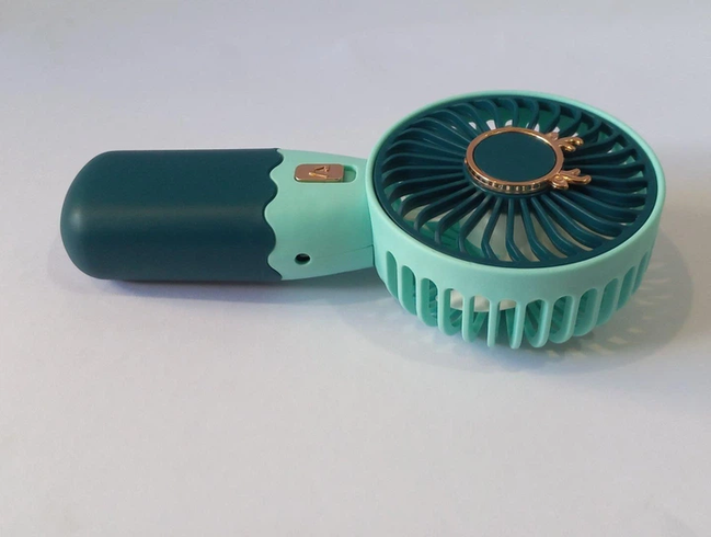 Вентилятор портативний ZB088A Mini Fan / Ручний вентилятор з акумулятором / Настільний портативний вентилятор
