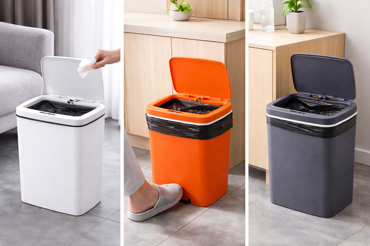 Ведро для мусора со смарт-датчиком приближение Smart trash can 10 л