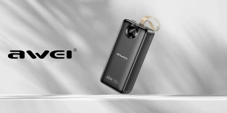 Поративный POWER BANK AWIE PA 34  30000mAh / Повербанк 30000мАч быстрая зарядка