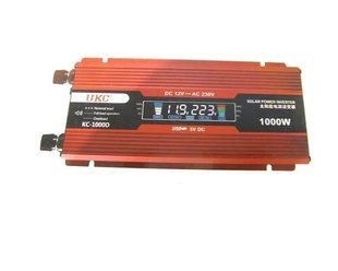 Автомобільний перетворювач напруги 12V-220V 1000W, Червоний