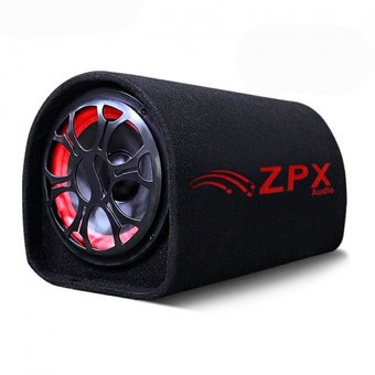 Активный Сабвуфер в Автомобиль Бочка ZPX Audio ZX-10Sub Original 1000w + Bluetooth Колонка в Машину со Встроенным Усилителем, Черный