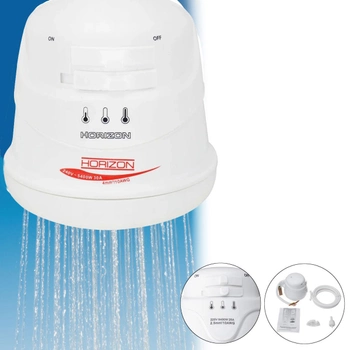 Проточний водонагрівач для душу water heater ST-05 5400W, душовий мінібойлер, Білий