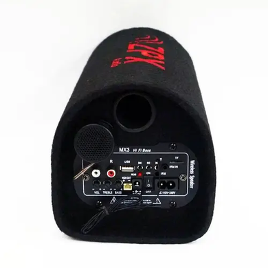 Активный Сабвуфер в Автомобиль Бочка ZPX Audio ZX-10Sub Original 1000w + Bluetooth Колонка в Машину со Встроенным Усилителем, Черный