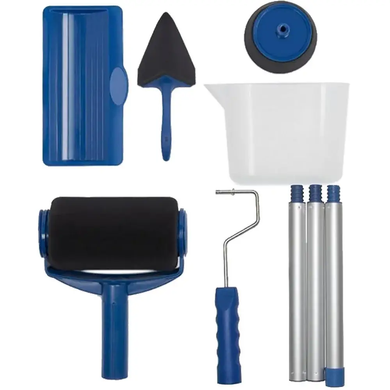 Комплект валиків Paint Roller для фарбування приміщень поверхонь із резервуаром Малярний валик, Темно-синій