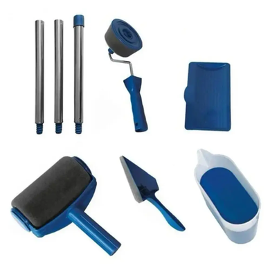 Комплект валиків Paint Roller для фарбування приміщень поверхонь із резервуаром Малярний валик, Темно-синій
