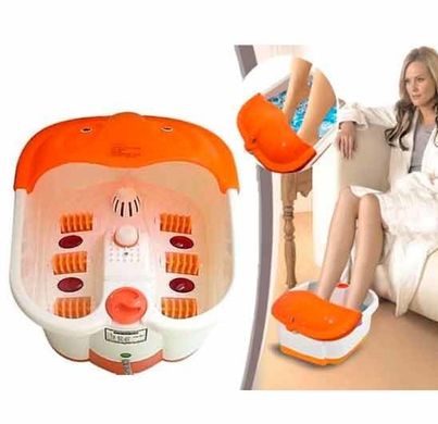 Ванночка для ног Footbath Massager Multifunction гидромассажная, помаранчевий