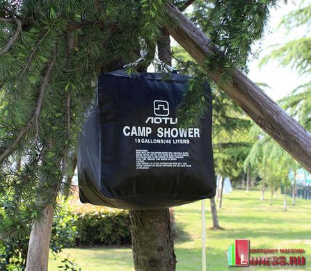 Походный переносной душ для кемпинга, туристов, дачников Camp Shower 40л, Черный