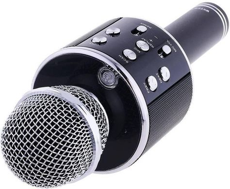 Беспроводной караоке микрофон WS-858, блютуз колонка