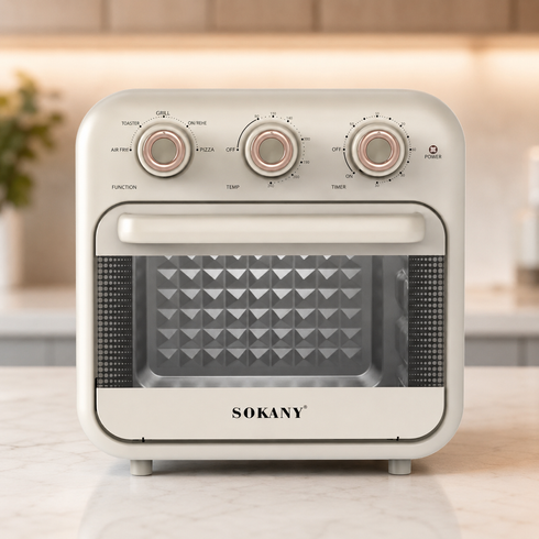 Аэрофритюрница-минипич Sokany SK-10002 18л / Аэрогриль + духовка 2в1 1800 Вт 10 программ