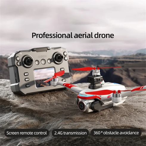 Беспроводный дрон с экранным пультом дистанционного управления FPV-камерой, оптическим позиционированием и системой управления XKJ K15MAX Белый