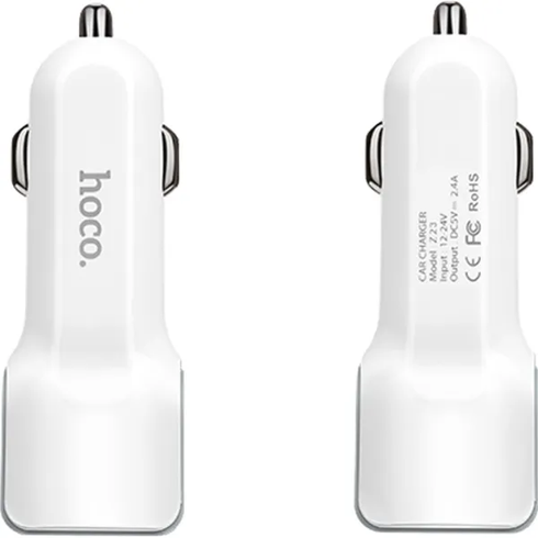 Адаптер ОЗУ Hoco Z23 dual-port car charger 2USB 2.4A