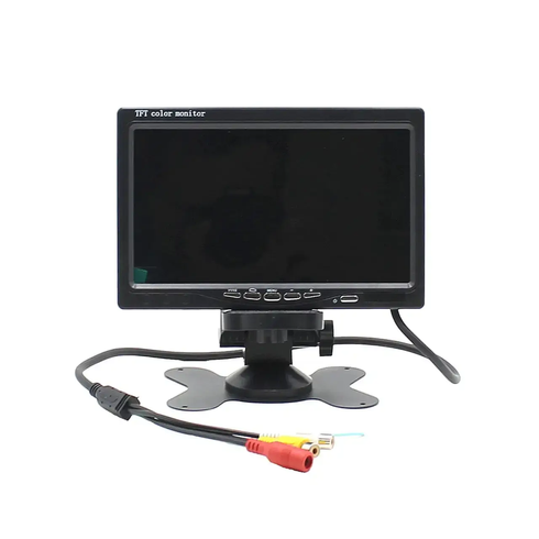 Автомобільний монітор для камери заднього виду 7" Авто монітор дисплей для паркування заднього ходу LCD TFT