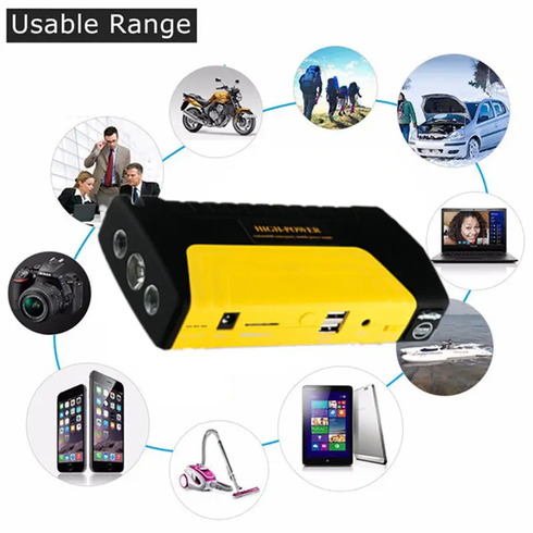 Пусковое автомобильное устройство для аккумулятора JUMP Starter Power Bank 50800 mAh