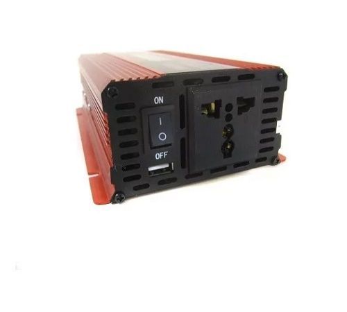 Автомобільний перетворювач напруги 12V-220V 1000W, Червоний