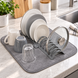 Сушилка для посуды Dish Drain Rack / Складная сушилка с микрофибровым ковриком