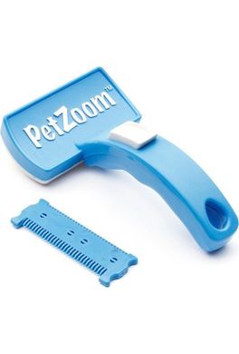 Щітка для тварин Pet Zoom Self Cleaning Grooming Brush, Бело-голубой