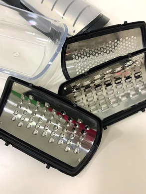 Набор Терок Soft Touch Container Grater Set Терки 4в1, Черный