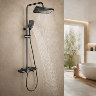 Душ/смеситель Faucet CR-25HT030 многофункциональный металл / Душ с длинным сливом / Смеситель для ванной комнаты