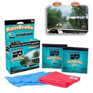 Антидощ рідина для захисту скла від води і бруду Rain Brella, Прозрачный