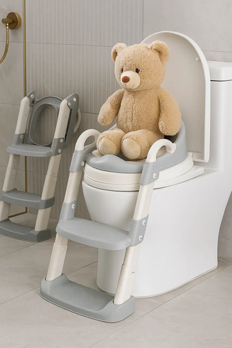 Детское сиденье для унитаза Babycare с лестницей и ручками