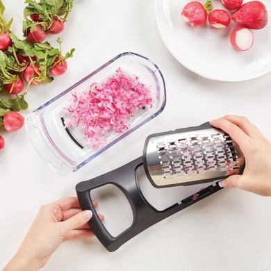 Набор Терок Soft Touch Container Grater Set Терки 4в1, Черный
