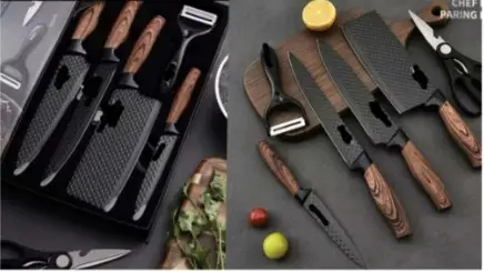 Набор кухонных ножей Kitchen utensils AND HA-177 HP227