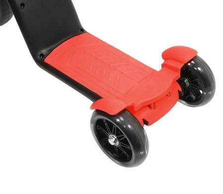 Самокат-велобег scooter 3в1 с педалями красный без упаковки