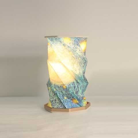 Настольный вращающийся светильник &ndash; ночник Rotating lamp USB с встроенным аккумулятором и сенсорным управлением