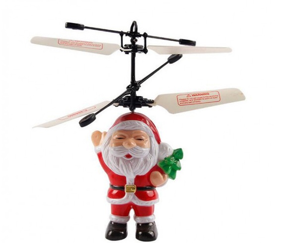 Літаюча іграшка Flying Santa літаючий Дід Мороз Cанта Клаус