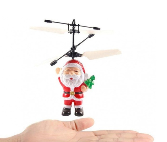 Літаюча іграшка Flying Santa літаючий Дід Мороз Cанта Клаус