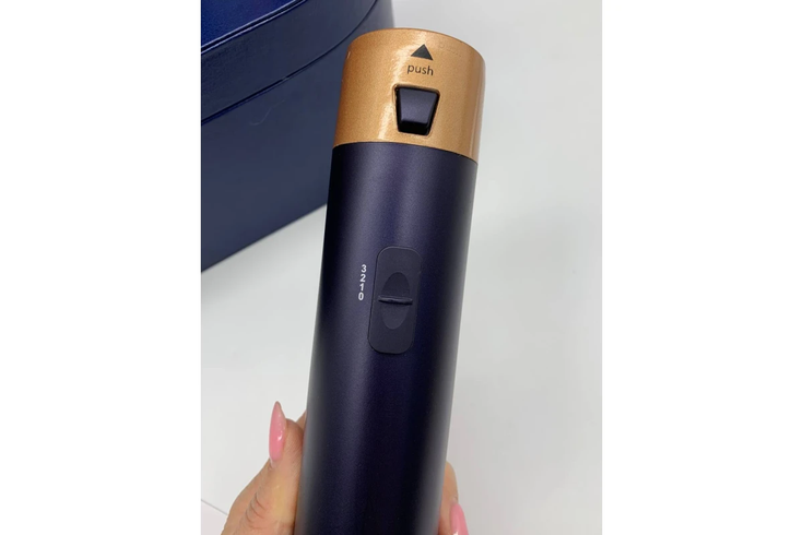 Стайлер 5в1 HAIR BRUSH Styler + Коробка з функціями об'єму, випрямлення, накручування темно-синій