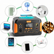 Электоростанция WX1439, 1000W (252 000 мАч), чистая синусоида, USB, Type-C, DC, 2 розетки, фонарь